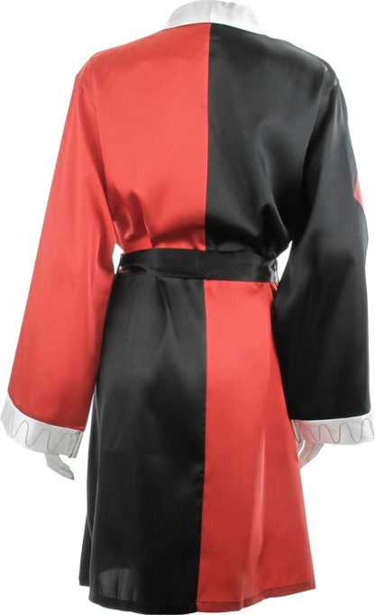 Harley Quinn White Collar Satin Junior Robe - Image 3
