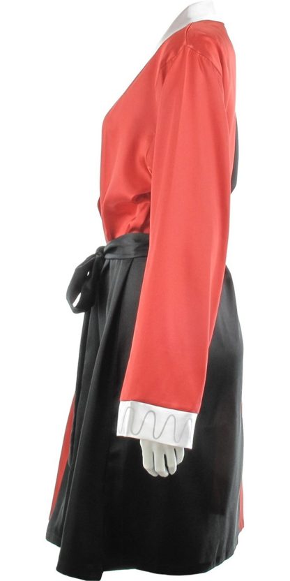Harley Quinn White Collar Satin Junior Robe - Image 4