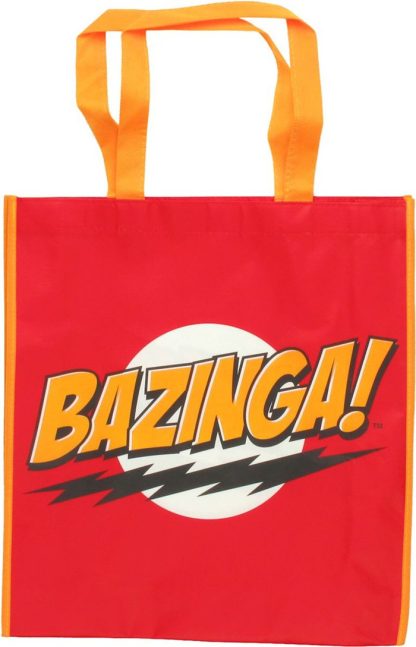 Big Bang Theory Bazinga Red Tote Bag