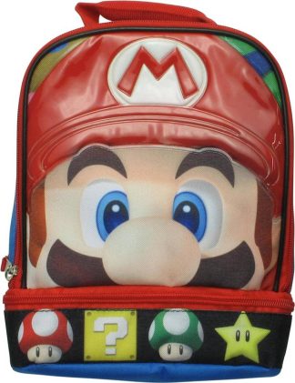 Super Mario Face Power-Ups Lunch Bag