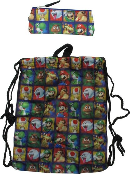 Super Mario Character Squares 5 Piece Backpack Set - Image 5