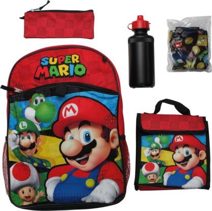 Super Mario Hero Crew 5 Piece Backpack Set - Image 2