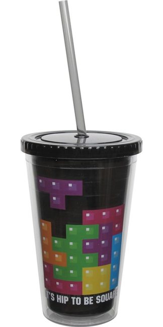 Tetris Hip to be Square Travel Cup