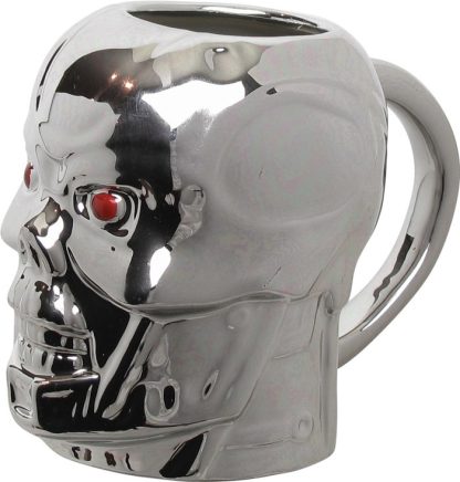 Terminator 2 Endoskeleton Skull Sculpted Mug - Image 3