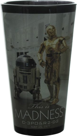 Star Wars R2-D2 & C-3PO This is Madness Pint Glass