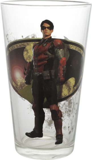 Batman Arkham Knight Robin Toon Tumbler Pint Glass