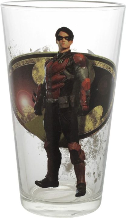 Batman Arkham Knight Robin Toon Tumbler Pint Glass