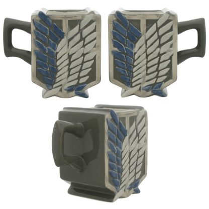 Attack on Titan Four Mini Molded Mug Set - Image 3